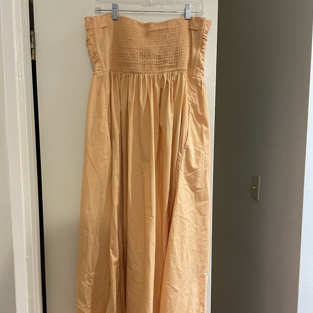 Abercrombie Strapless Poplin Midi Dress - Picture 4 of 4
